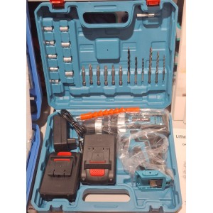 Ударный шуруповерт (24V/5Ah) с набором инструмента (10 шт)